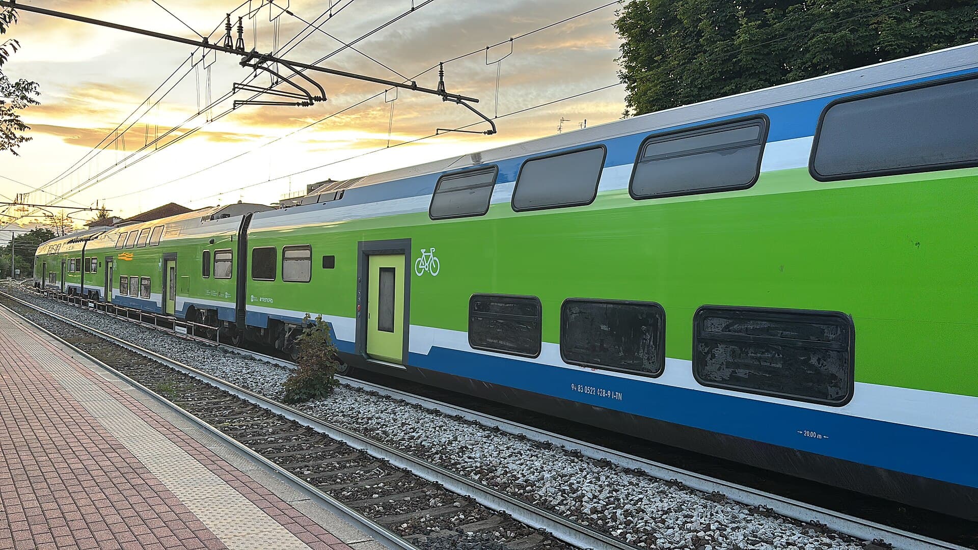 Un treno regionale in Italia